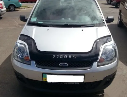 Дефлектор капота (мухобойка) FORD Fiesta с 2002-2008 г.в. (Форд Фиеста) Вип Тюнинг