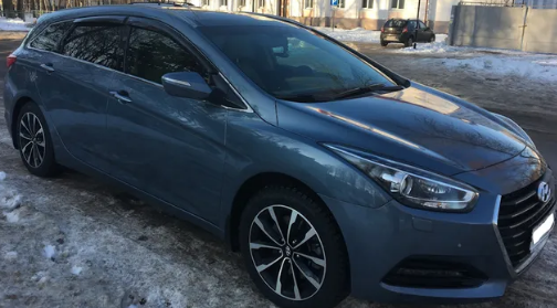 Дефлекторы окон (ветровики) Hyundai I40 Wagon 2011 (Хюндай Ай40) Кобра Тюнинг